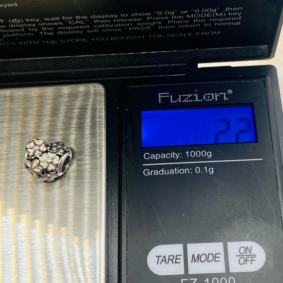 EUC Pandora 791825ENMX Silver Poetic Blooms Heart Flower Charm w/ Enamel & CZ - Picture 11 of 11